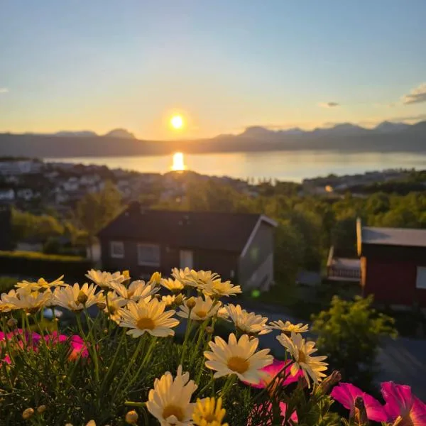 Two rooms apartment with sea view, hotell i Narvik
