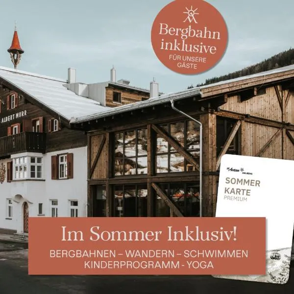 Landhaus Albert Murr inkl Premium Sommerkarte, khách sạn ở Sankt Anton am Arlberg