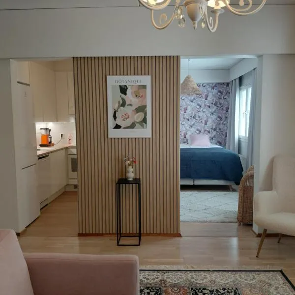 Puiston Helmi 1mh, oh k, sauna, parveke, hotel em Pori