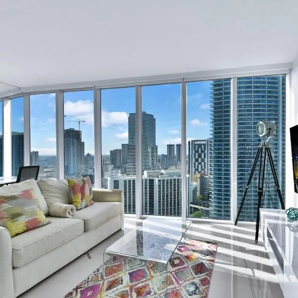 Amazing 2 Bedroom at Icon in the Heart of Brickell, hotel en Miami
