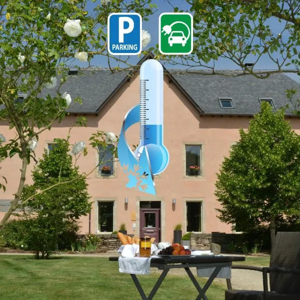 Rodez में, होटल HÔTEL LA FERME DE BOURRAN - RODEZ - parking privé avec bornes pour voitures électriques