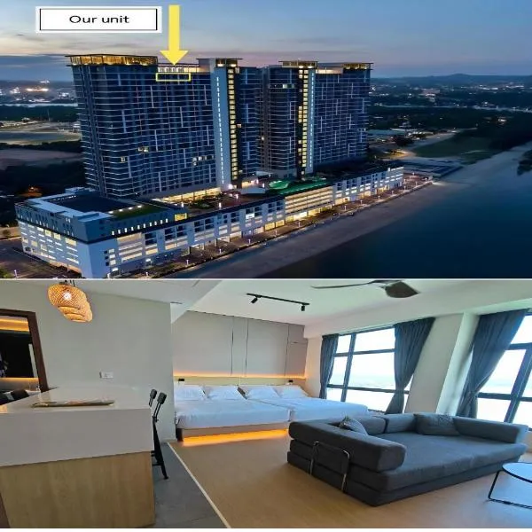 Seaview Tropical Villa Highest Floor Superior Studio 4pax Fully Renovated Imperium Residence Kuantan, hotel en Kampong Telok Baharu