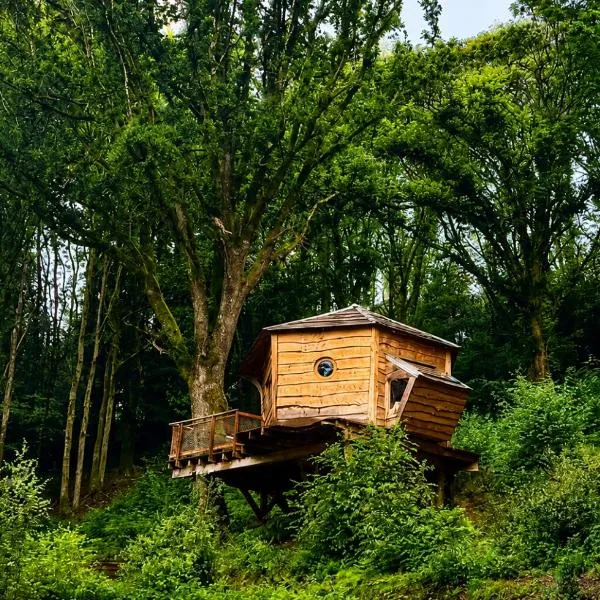 Cabane dans les arbres d'Ineas、Irvillacのホテル