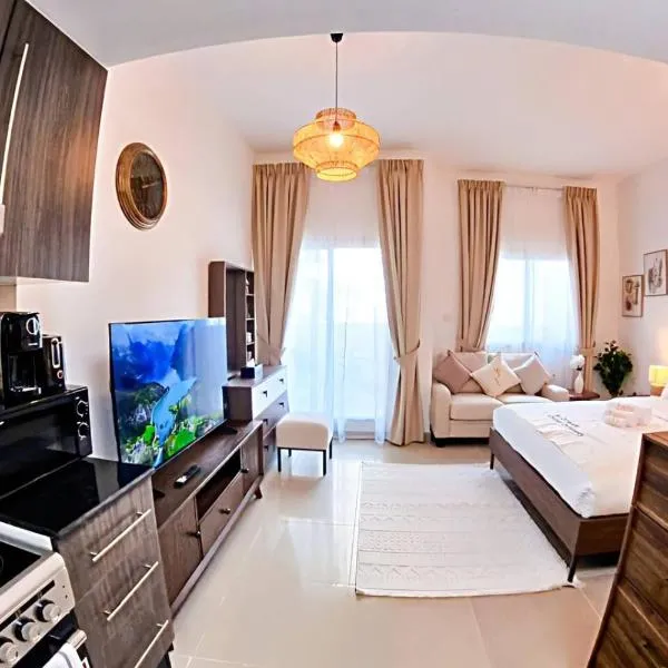 Cozy Urban Studio - Peach Bliss Haven Retreat, hotell i Abu Dhabi