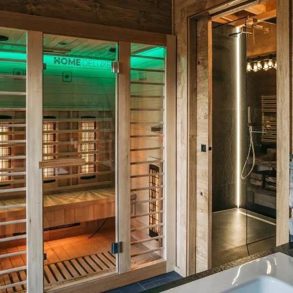 Romantikchalet Fuchsbau mit eigenen Wellnessbereich, Komfort und viel Ruhe in der Natur, hotel em Vorra