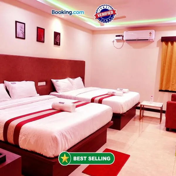 Premium Hotel DS TIRUPATI - near the central bus station and Railway Station - Air-conditioned units equipped with flat-screen TVs, kettles, and free toiletries - BEST FAMILY HOTEL IN TIRUPATI, hotel em Tirupati