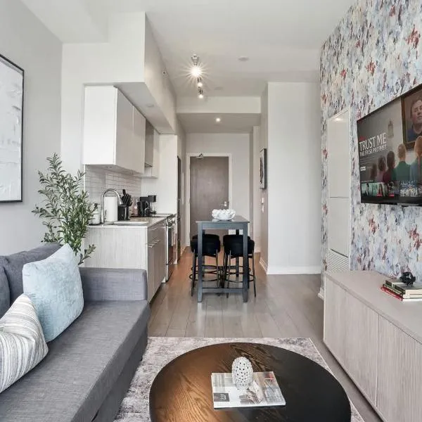 City View Condo Walk to Eaton Centre Sleeps 6,多倫多的飯店