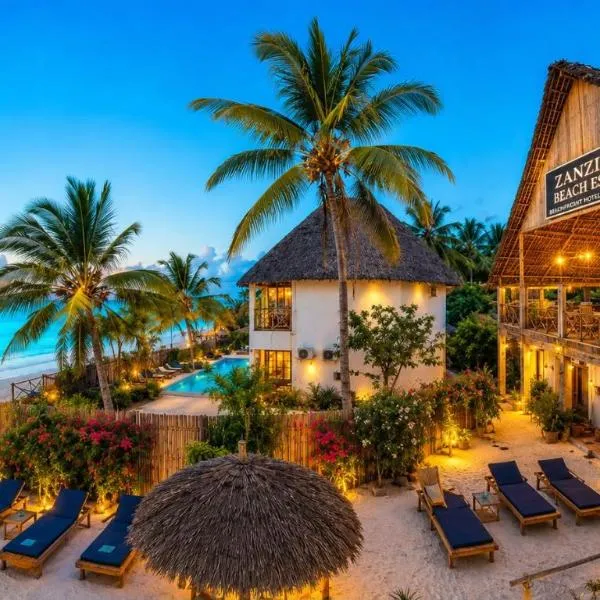 Zanzibar Beach Escape Oceanfront Villa & boutique Hotel, hotel em Bwejuu