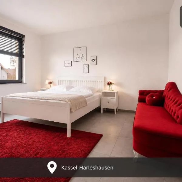 Ferienwohnung mit Ladesäule in Kassel Harleshausen, hotel u gradu Kasel