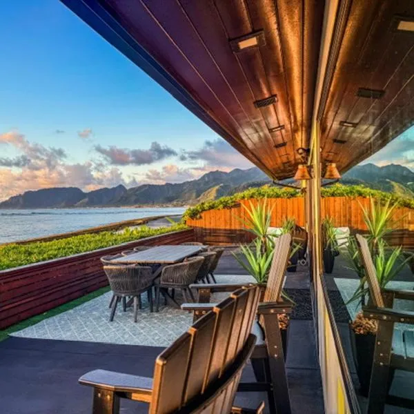 SUNRISE at LAIE Private Beachfront Luxury Home with AC, Hotel in Laie