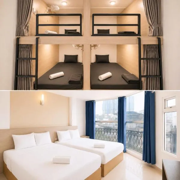 Sleep & Go Capsule Hostel Bui Vien District 1, hotel di Bandar Ho Chi Minh