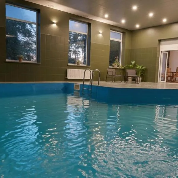 Lapsiņmuiža Pool House، فندق في Dzedri