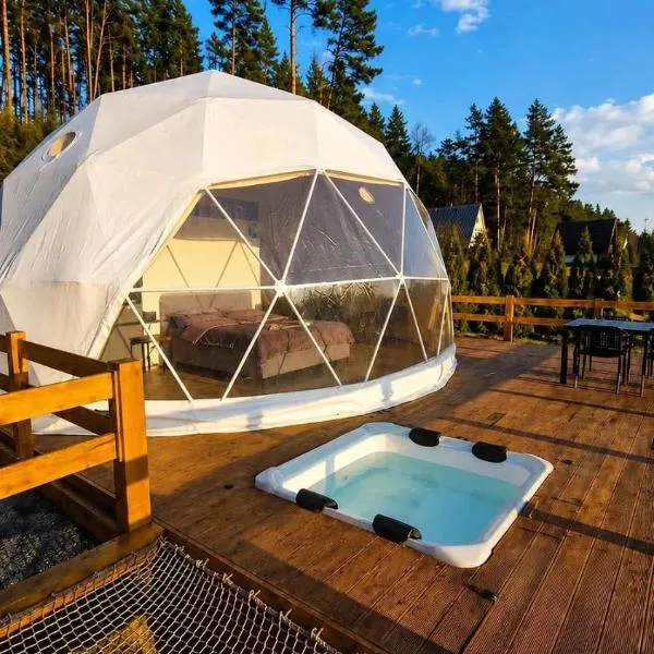 Glamping Pod Hradom súkromné jacuzzi a sauna, hotel v Bardejove