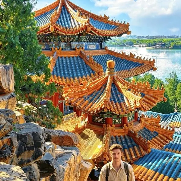Xiaobai Youth Social hostel -nearby the Summer Palace Tsinghua University ,Plenty of hot water anytime ,Self-service laundry ,On-site entertainment,Tour Ticketing service, hotel en Pekín