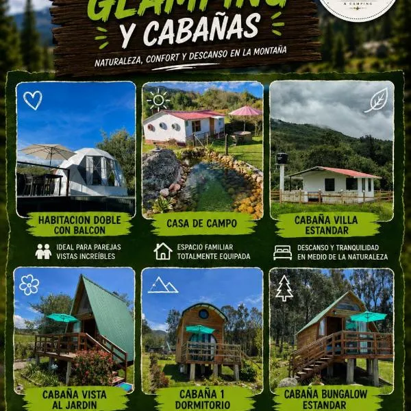 El Alpino Cabaña & Glamping, hotel u gradu 'Guatavita'