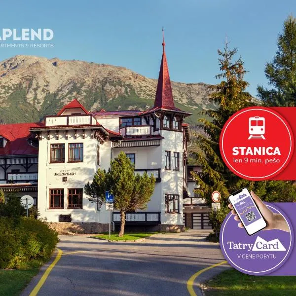 APLEND Villa Dr Szontagh Est 1876, hotel in Starý Smokovec