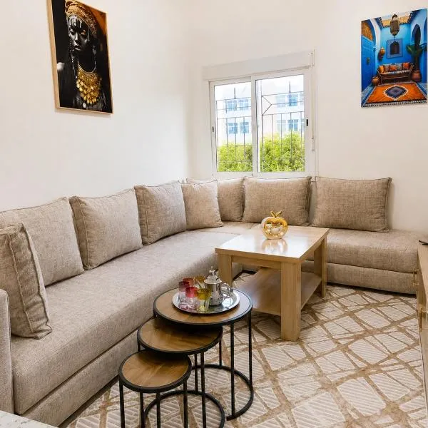 Tamaris retreat Stylish Stay near Aquaparc and JACK Beach Casablanca, hotel u gradu Dar Mouddene