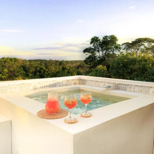 Santorini Colombiano con Jacuzzi Privado Escapada Perfecta, hotel sa Doradal