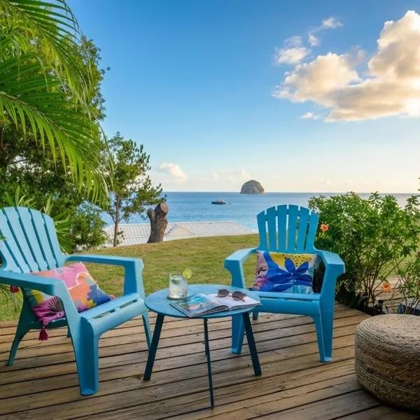 Viesnīca Sea Dreams - Studio Climatisé avec Terrasse Vue Mer & Piscine - Le Diamant pilsētā Lediamo