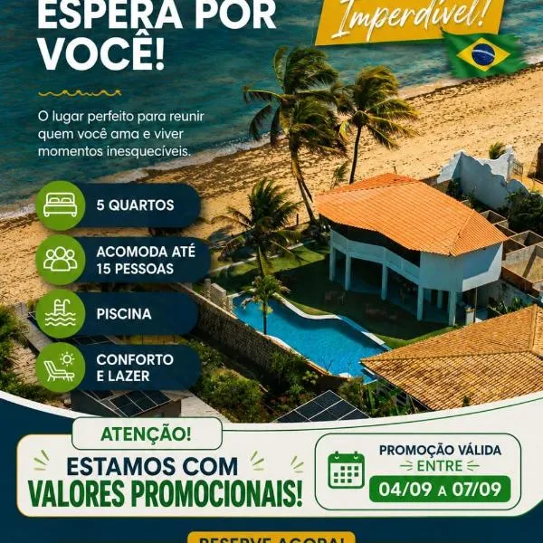 마세이오에 위치한 호텔 Casa de Temporada cinco quartos - Garça Torta em Maceió - Vista Mar