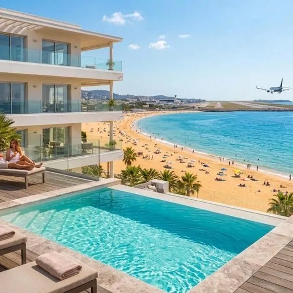 Piscina playa y aeropuerto para la familia sin stress – hotel w mieście Boca Chica