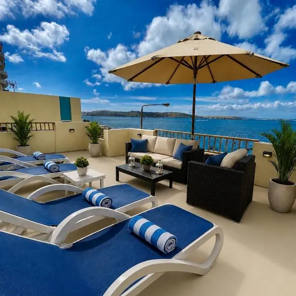 Spacious Bugibba Seafront Home 3BR Free Parking Free WiFi, hotel a St Paul's Bay