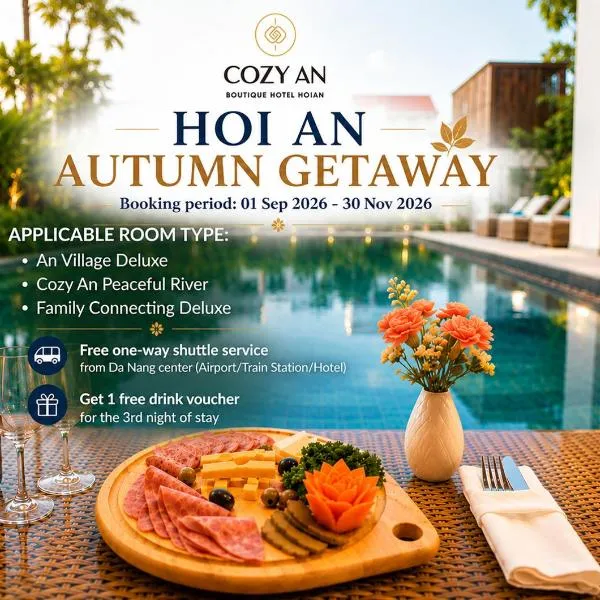 Cozy An Boutique Hotel Hoian, hotell i Hoi An