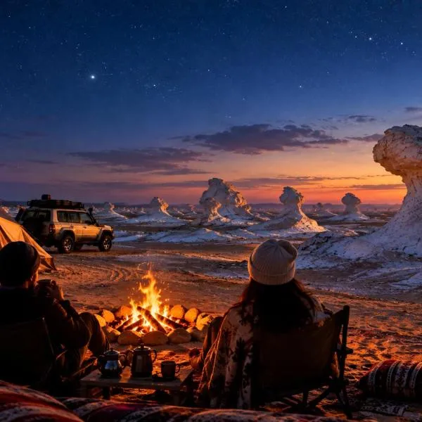 Qasr Al Farafirah에 위치한 호텔 Over night camping at white desert ,Two days safari trip