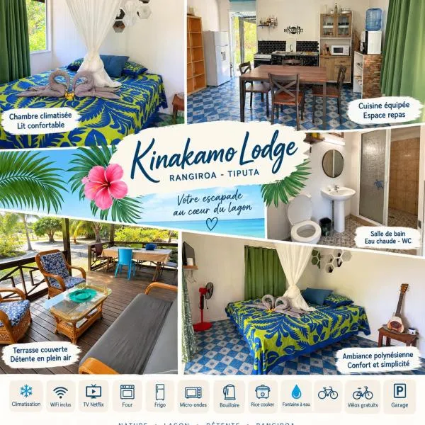 Kinakamo Lodge et Activités Rangiroa, hotel sa Tiputa