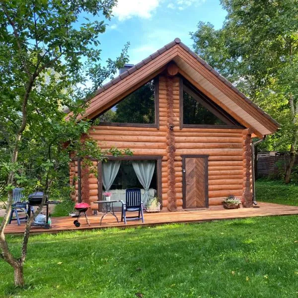 Valga में, होटल Nordic Log-House with Sauna