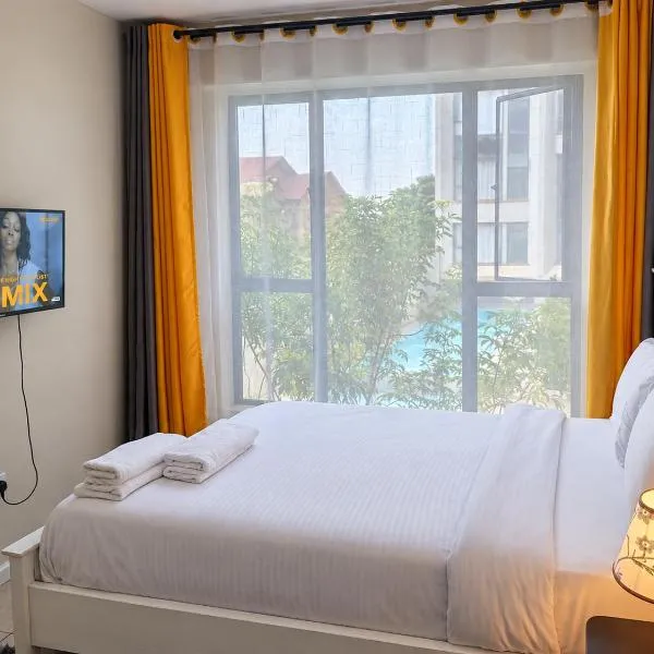 Modern Poolside 2BR, Fast WiFi & Parking Rongai by Legatus, viešbutis mieste Ongata Rongai 