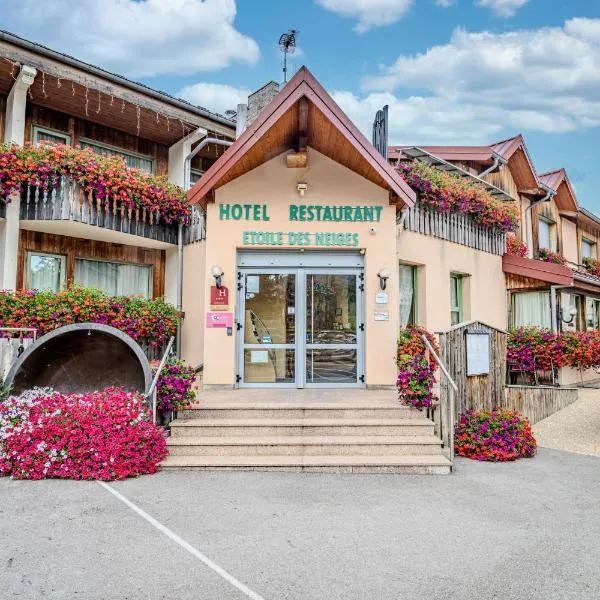 Hôtel Restaurant Etoile des Neiges Piscine Jacuzzi Sauna Massage Salle de Jeux, viešbutis mieste Métabief
