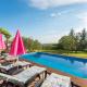 Sunset holiday home with pool and large, mature garden