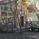 Wonderful rustic cabin, with native trees, with Rio Trancura, equipped
