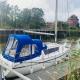 Cosy Sailing Boat Glamping Accommodation on the River in Sandwich
