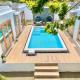 Moringa Resort - Studio B with Pool, open Air Shared Shower Bath Willemstad - Fotografie 1