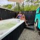 BusHotel Puerto Viejo with private Hot Tube very close to town