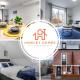 Stylish 3-Bed Sleeps 8 Liverpool free wifi carpark By Hinkley Homes Short Lets & Serviced Accommodation