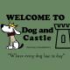 Dog and castle, Wood Walton