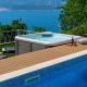 Villa Maruncela with sea and island views, 5 bedrooms, private pool, gym