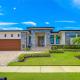 Modern home with outdoor kitchen and steps to beach, Marco Island
