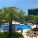 Flat com Vista Panorâmica -15- na Barra da Tijuca - Estacionamento Gratuito - Frigobar - Ar condicionado - Piscina - Academia - Balsa para Praia Grátis - Varanda - Vista Parcial Mar e Lagoa, リオデジャネイロ - 写真 7
