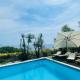 Sea view Villa with big swimming pool and private beach, Zoagli