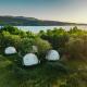 Glamping Biała Czapla z balią nad jeziorem czorsztyńskim