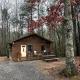 Private cozy cabin in the woods with great view