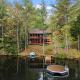 Lakefront Wprivate Beach - Luxury Log House!, Sanbornton (fotografie 6)