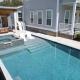 Walk to Beach with Heated Pool Spa views & oak trees, Gulfport