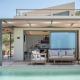 Seaview villa with pool in nature next to Platanias, Plataniás