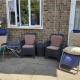 Ground floor, large room, 2 single beds, sofa, TV, wifi & patio Broadstone - Foto 7