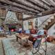 Rustic Cabin Wood Fireplace & Large Deck